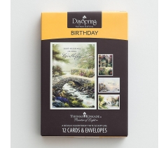 Birthday Boxed Cards, Scripture, Thomas Kinkade