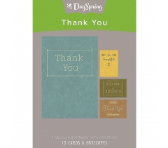 Boxed Cards Thank You Simply Stated