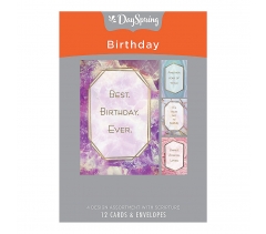 Birthday Boxed Cards, Scripture, Marble