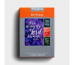 Birthday Boxed Cards, Scriptured Assortment