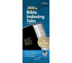 Tabbies, Bible Indexing Tabs, Mini Gold-edged tabs