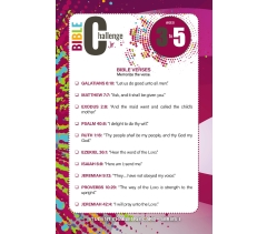 Bible Challenge Jr Series 1 Ages 3, 4, and 5 Student Challenge Card 