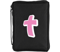 BI COVER CANVAS PINK CROSS LG