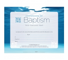 Certificate of Baptism (Blue Water)
