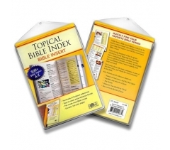 Topical Bible Index Bible Insert