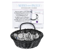 NURSES ARE ANGELS STETHOSCOPE TOKEN CHARM