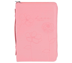 BIBLE COVER FLORAL PINK XLARGE