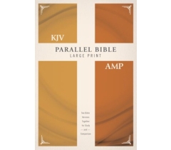KJV, Amplified, Parallel Bible, Hardcover, Large Print