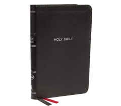 NKJV, Thinline Compact Bible, Imitation Leather, Black