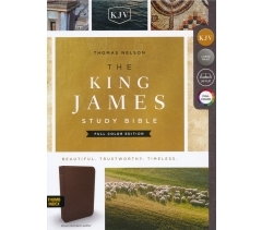 KJV, Study Bible Full-Color Edition, Bonded Leather, Brown, Indexed