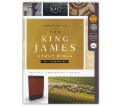 KJV, Study Bible Full-Color, Imitation Leather, Brown