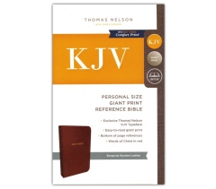 KJV, Personal Size Reference Bible, Bonded Leather, Burgundy