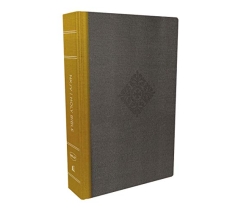Yellow/Gray Cloth over Board Deluxe Readers Bible
