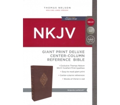 NKJV, Deluxe Reference Bible, Center Column, Burgundy