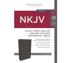 NKJV, Deluxe Reference Bible, Center Column, Black