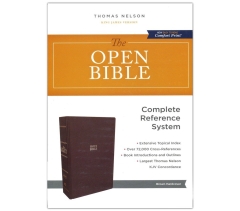 KJV, Open Bible, Comfort Print, Hardcover, Brown