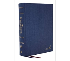 NKJV, MacArthur Study Bible, Cloth Over Board, Navy Blue