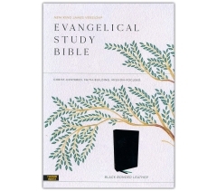 NKJV, Evangelical Study Bible, Bonded Leather, Black, Indexed