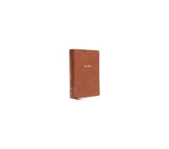 NKJV, Foundation Study Bible, Leathersoft, Brown, Large Print, Red Letter