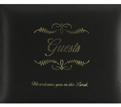 Small bonded leather all occasion guest book
