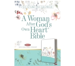 NKJV, A Woman After God's Own Heart Bible, Leather Bound, Country Floral