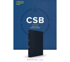 CSB, Reference Bible, Genuine Leather, Black, Indexed
