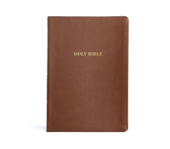 KJV, Value Edition Thinline Bible, Imitation Leather, Brown, Large Print