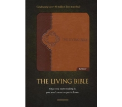 NLT, The Living Bible, Imitation Leather, TuTone Brown/Tan