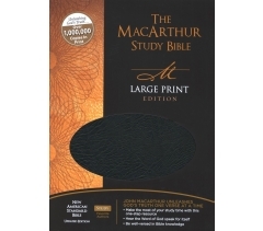 NASB, The MacArthur Study Bible, Bonded Leather, Black, Indexed