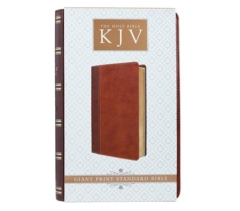 KJV, LuxLeather, Two Tone Brown, Giant Print