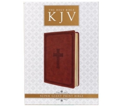 KJV, Holy Bible, Imitation Leather, Brown, Super Giant Print, Red Letter