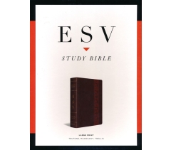 ESV, Study Bible, Imitation Leather, TruTone Mahogany with Trellis Design, Large Print