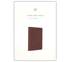 ESV, Large Print Bible, Imitation Leather, TruTone, Deep Brown