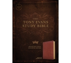 CSB, The Tony Evans Study Bible, Leather Touch, British Tan