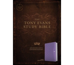 CSB, Tony Evans Study Bible, Leather Touch, Purple