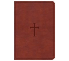 CSB, Compact Reference Bible, Leathersoft, Brown, Large Print