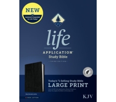 KJV, Life Application Study Bible, Third Edition, Bonded Leather, Black, Large Print, Indexed