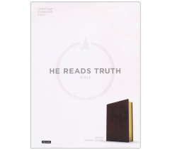 CSB, He Reads Truth Bible, Genuine Leather, Thumb Indexed