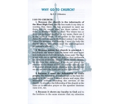 Bible church outreach tract Bogard Press