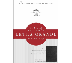 RVR 1960/KJV Biblia Biling�e Letra Grande, negro