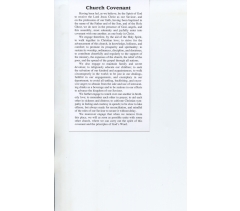Church Covenant Cards 3x5
