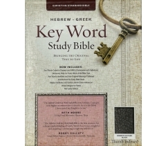 CSB, Hebrew-Greek Study Bible, Leather Bound, Black, Indexed
