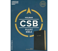 CSB, Pulpit Bible, Black Genuine Leather