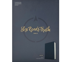 CSB, She Reads Truth Bible, Navy LeatherTouch (Indexed)