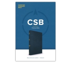 CSB, Thinline Bible, Genuine Leather, Black, Indexed