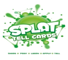 Sunday School SPLAT PRE-K/KINDERGARTEN TELL CARDS, Spring 2025