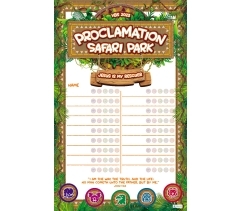 VBS 2023 Proclamation Safari Park Attendance Chart and Stickers