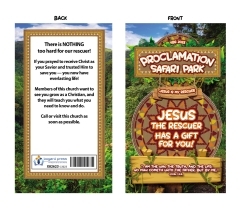 VBS 2023 Proclamation Safari Park Salvation Tract 
