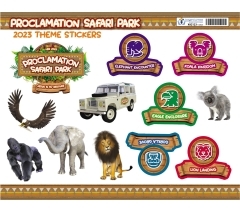VBS 2023 Proclamation Safari Park Theme Stickers