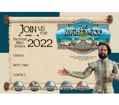 VBS 2022, THE MIGHTY GOD, PUBLICITY POSTER